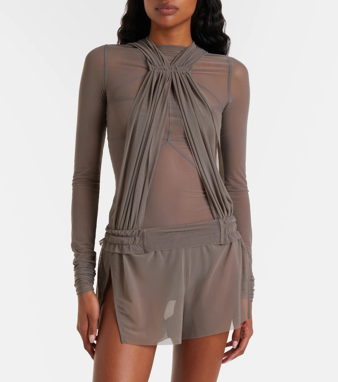 Rick Owens - Boxing sheer tulle shorts