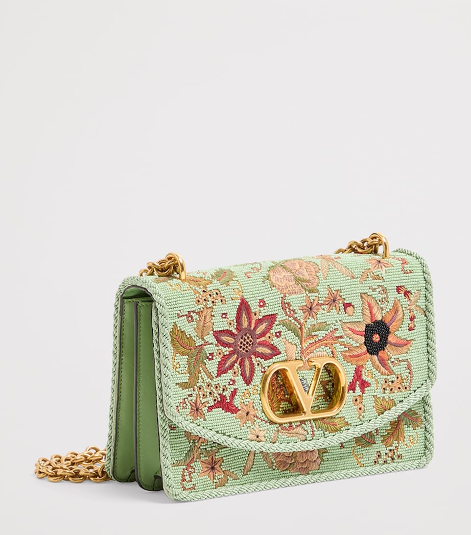 Embellished Vain Shoulder Bag