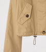 Burberry Beige Gabardine Cropped Parka