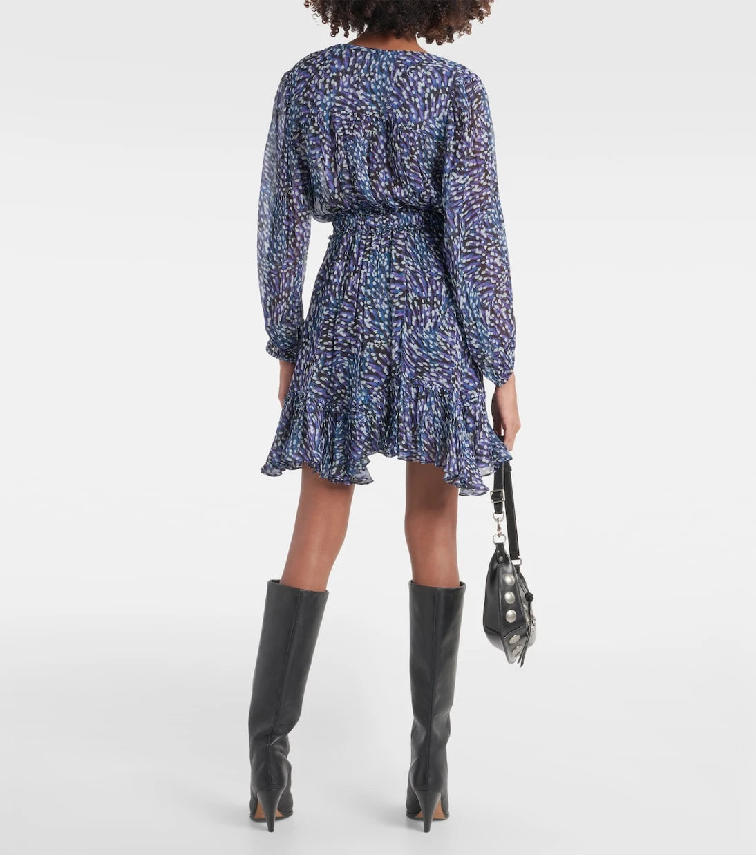Marant Etoile - Viera asymmetric printed mini skirt