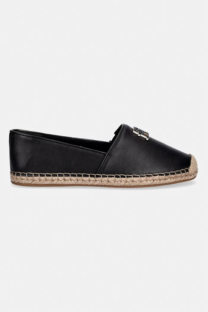 Tommy Hilfiger еспадрили дамски TH LOGO LEATHER ESPADRILLE