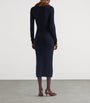 Prada Blue Cashmere Midi Dress