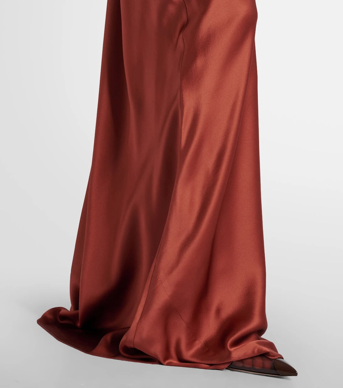 The Sei - Draped silk charmeuse bustier gown