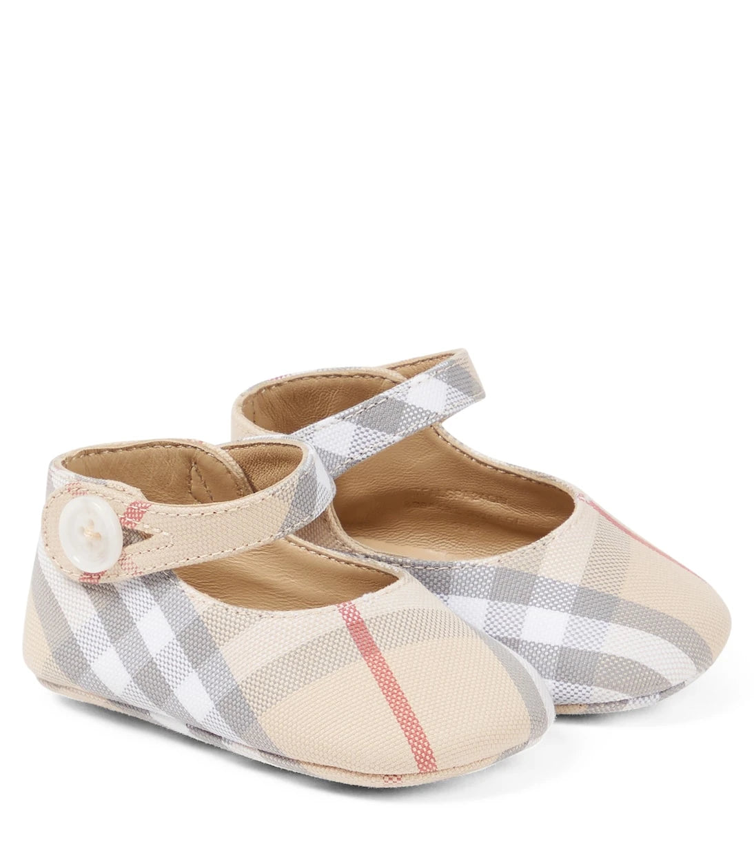 Burberry Kids - حذاء باليه Baby Burberry Check المسطح