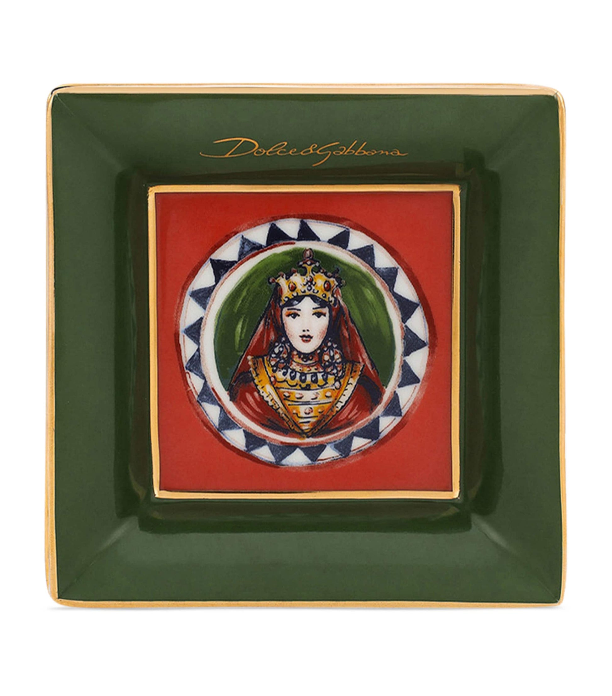 Dolce & Gabbana Casa Set of 3 Carretto Decorative Square Plates (10cm)
