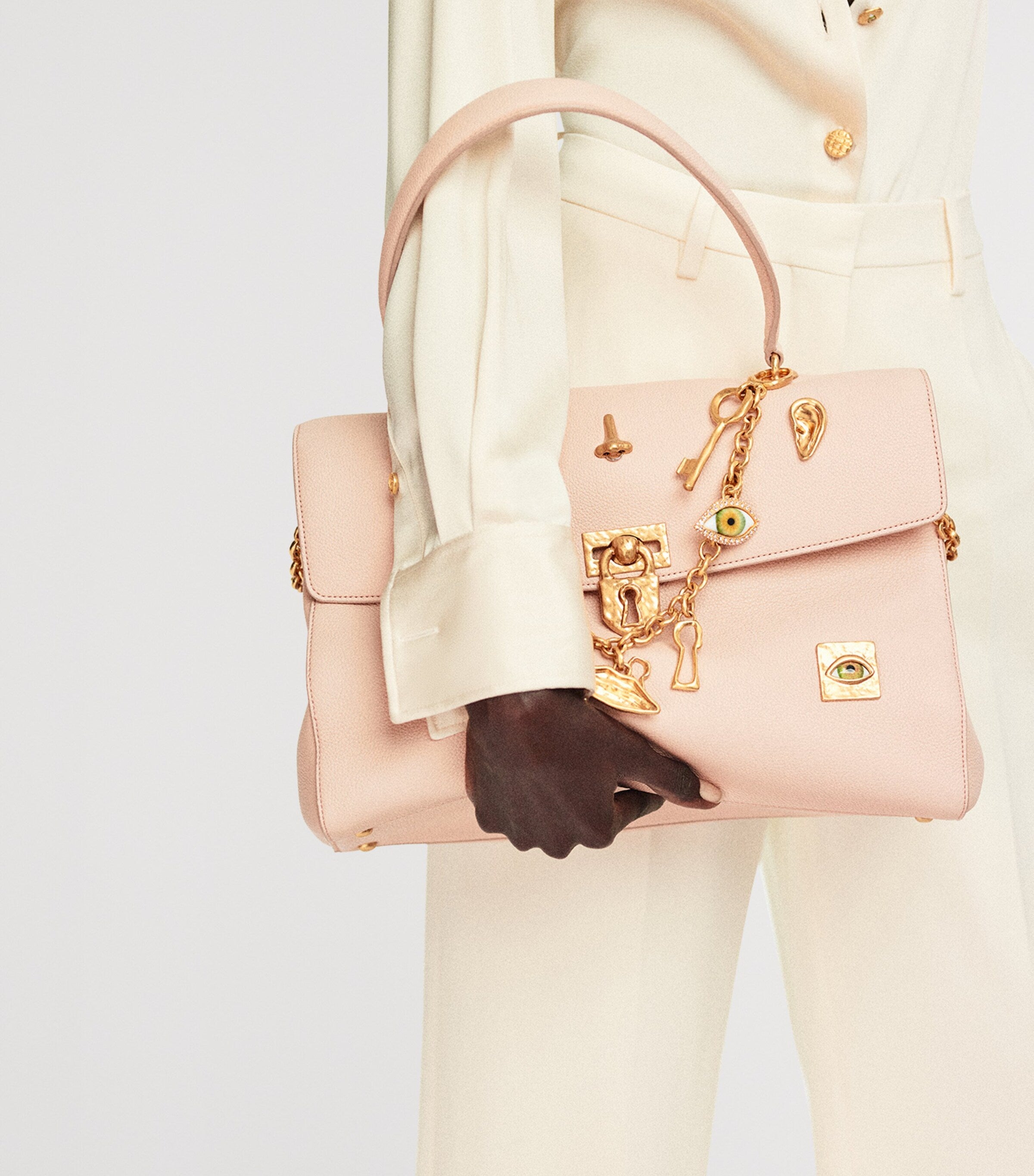 Schiaparelli Lambskin Bijoux Secret Shoulder Bag