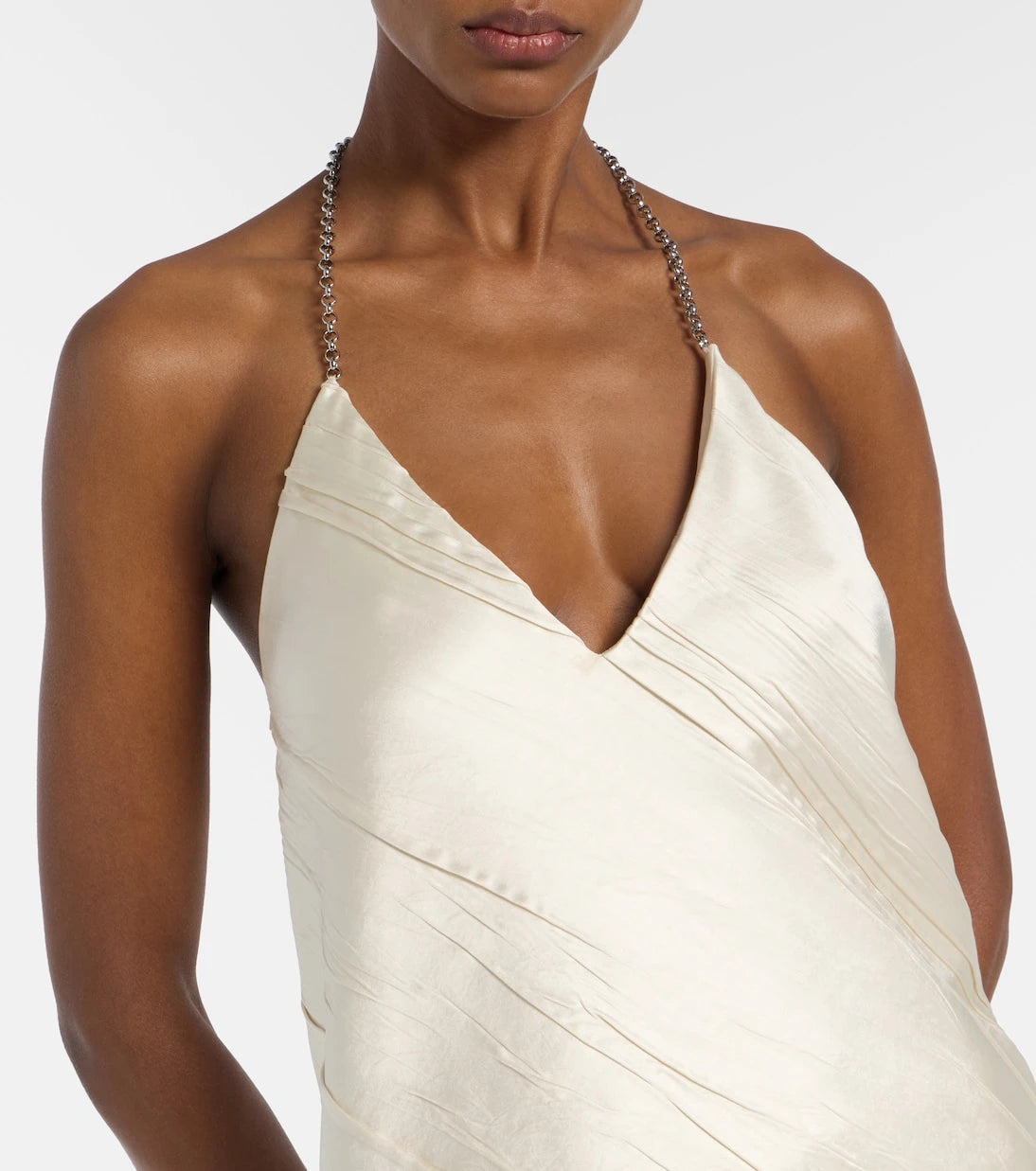 Sportmax - Fatuo chain-detail satin camisole