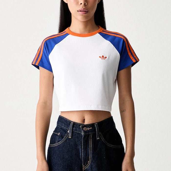 adidas Originals kadın pamuklu kısa üst