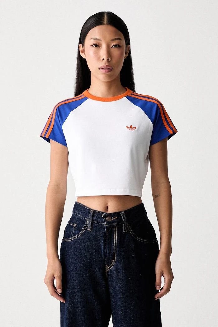 adidas Originals kadın pamuklu kısa üst