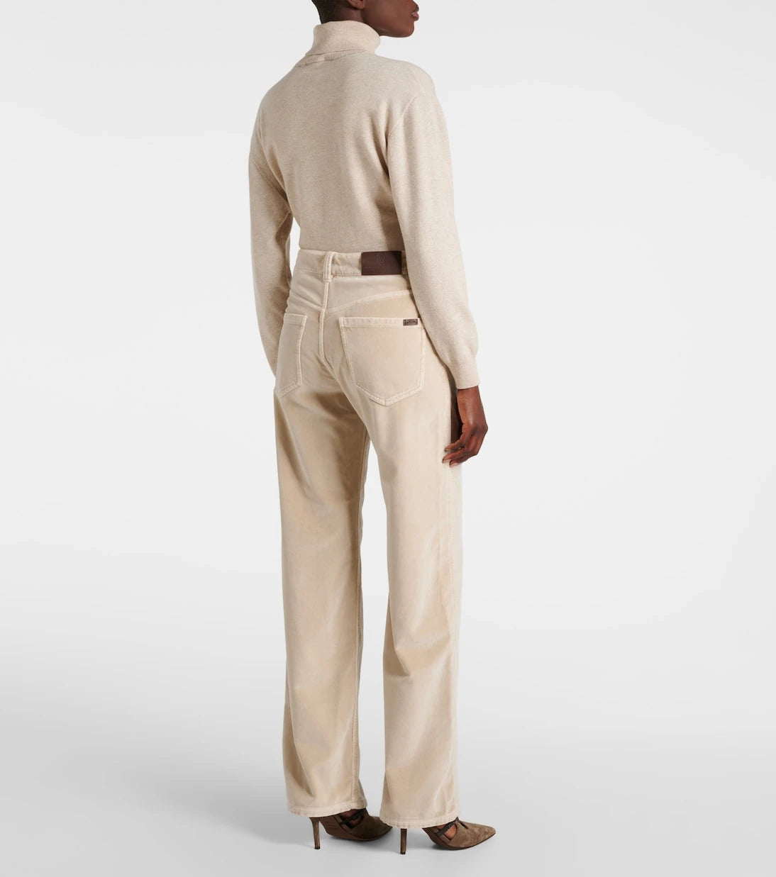 Brunello Cucinelli - Dyed cotton wide-leg pants