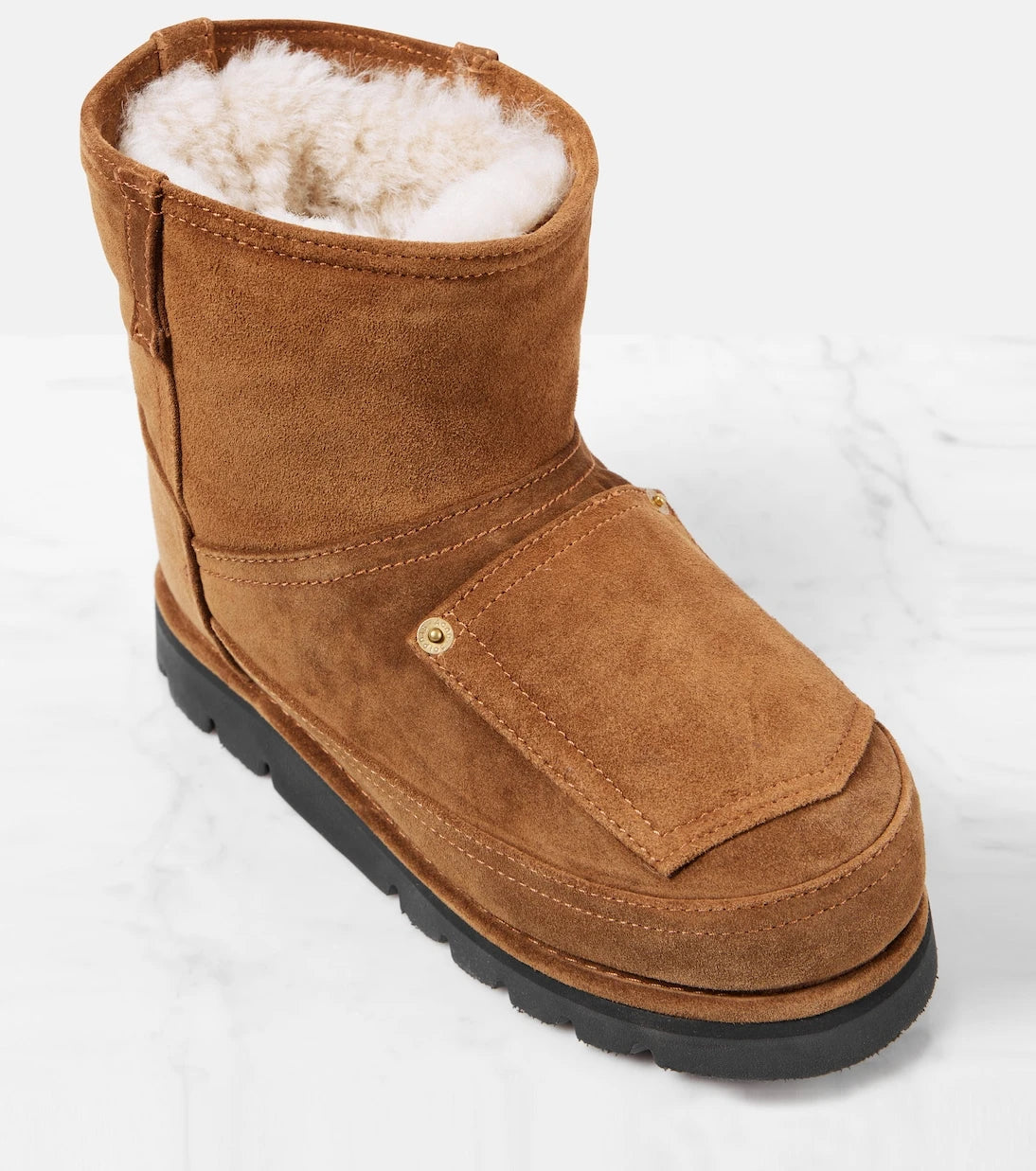 Acne Studios - Shearling-lined leather ankle boots