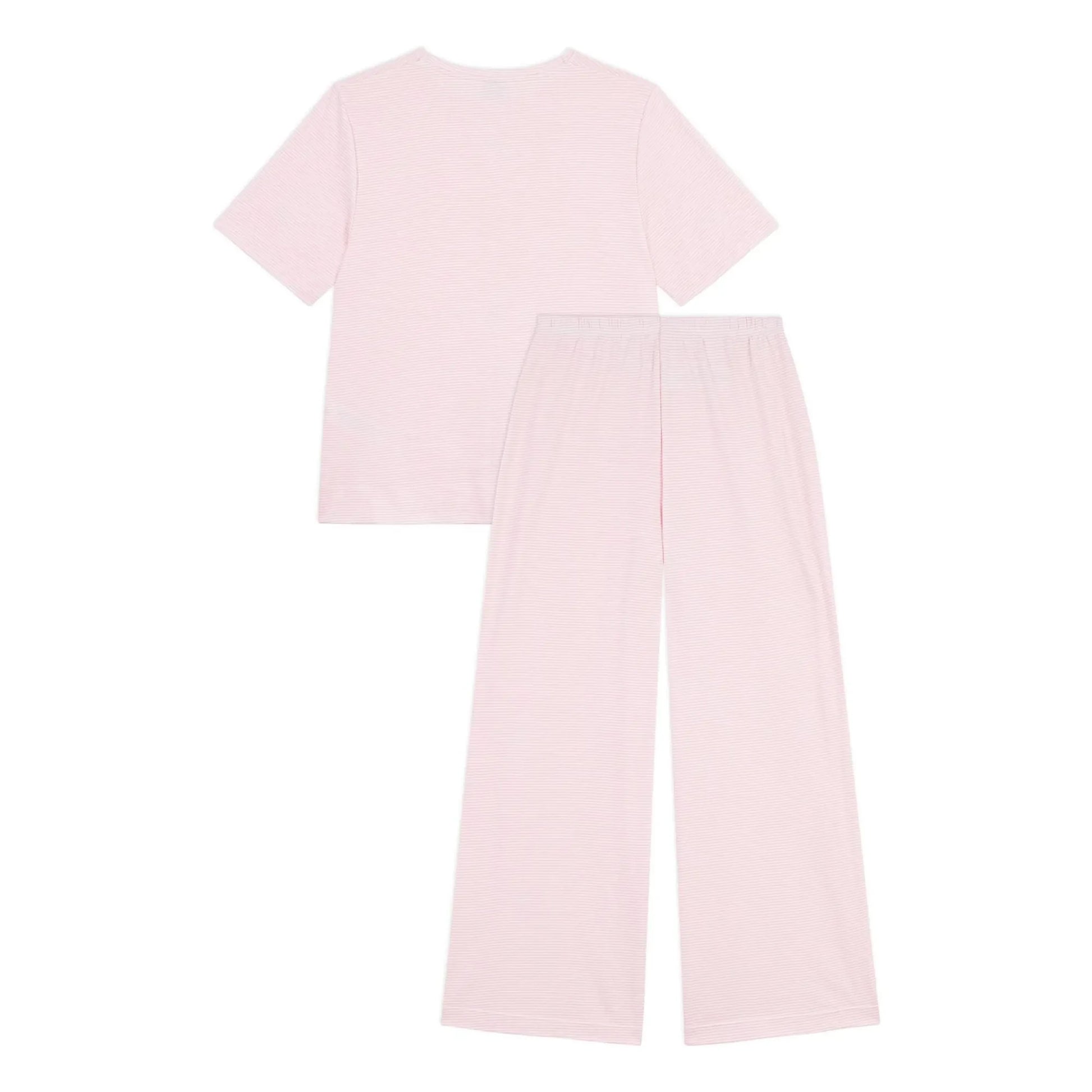 Petit Bateau - Striped Organic Cotton Pyjamas | Pink