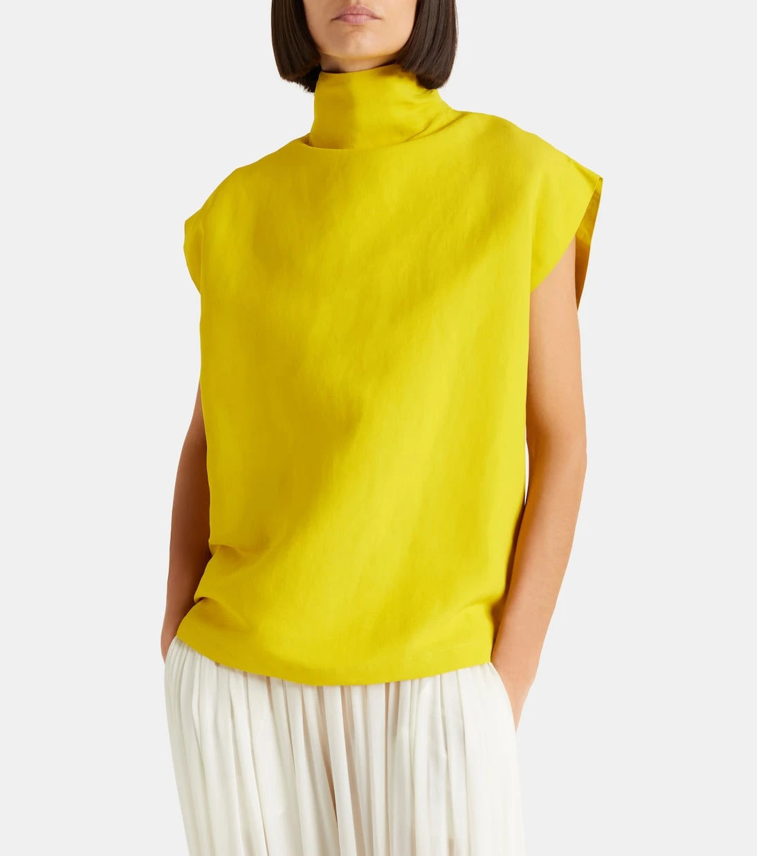 Alaïa - Poplin turtleneck top