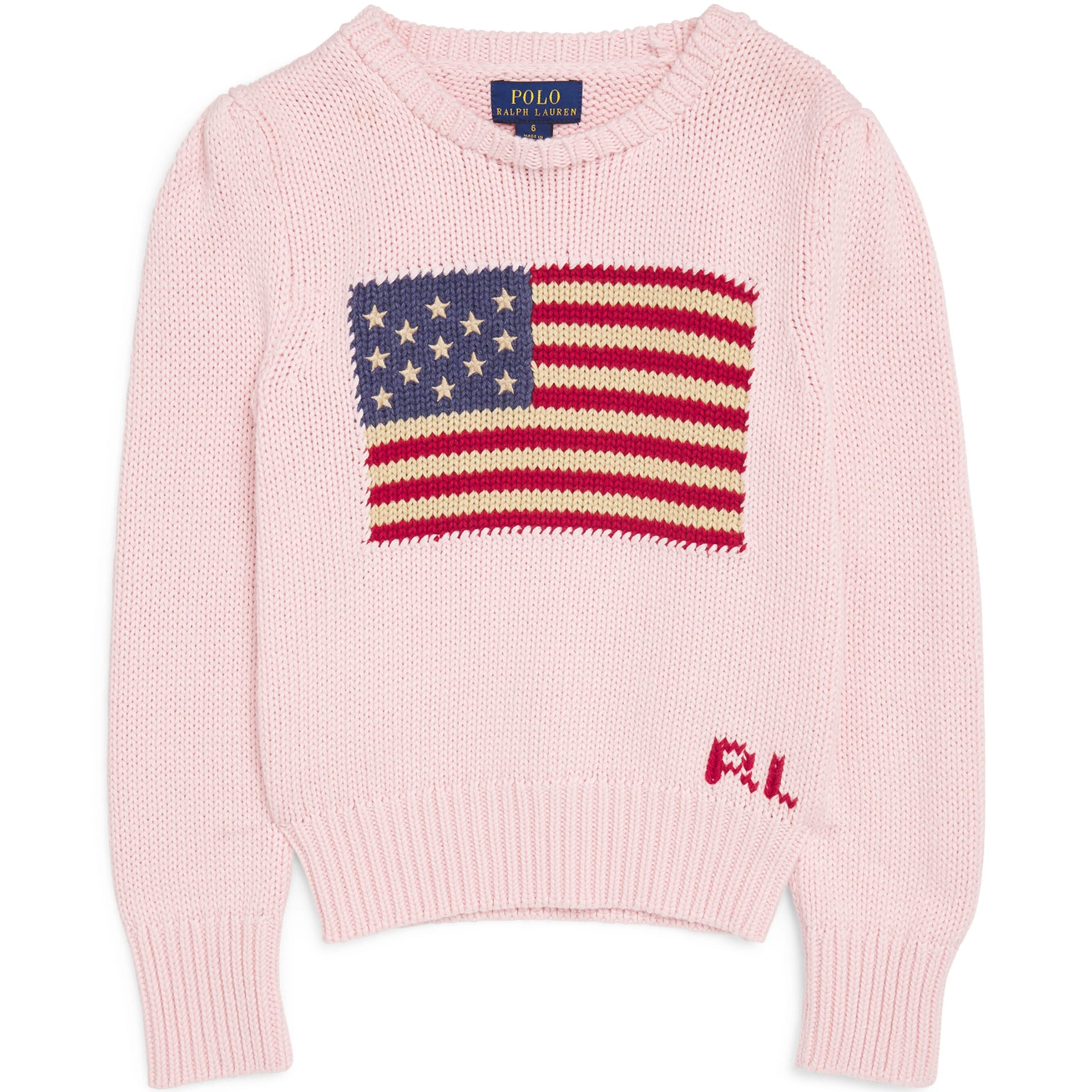 Ralph Lauren Kids Cotton Flag-Intarsia Sweater (7-14 Years)