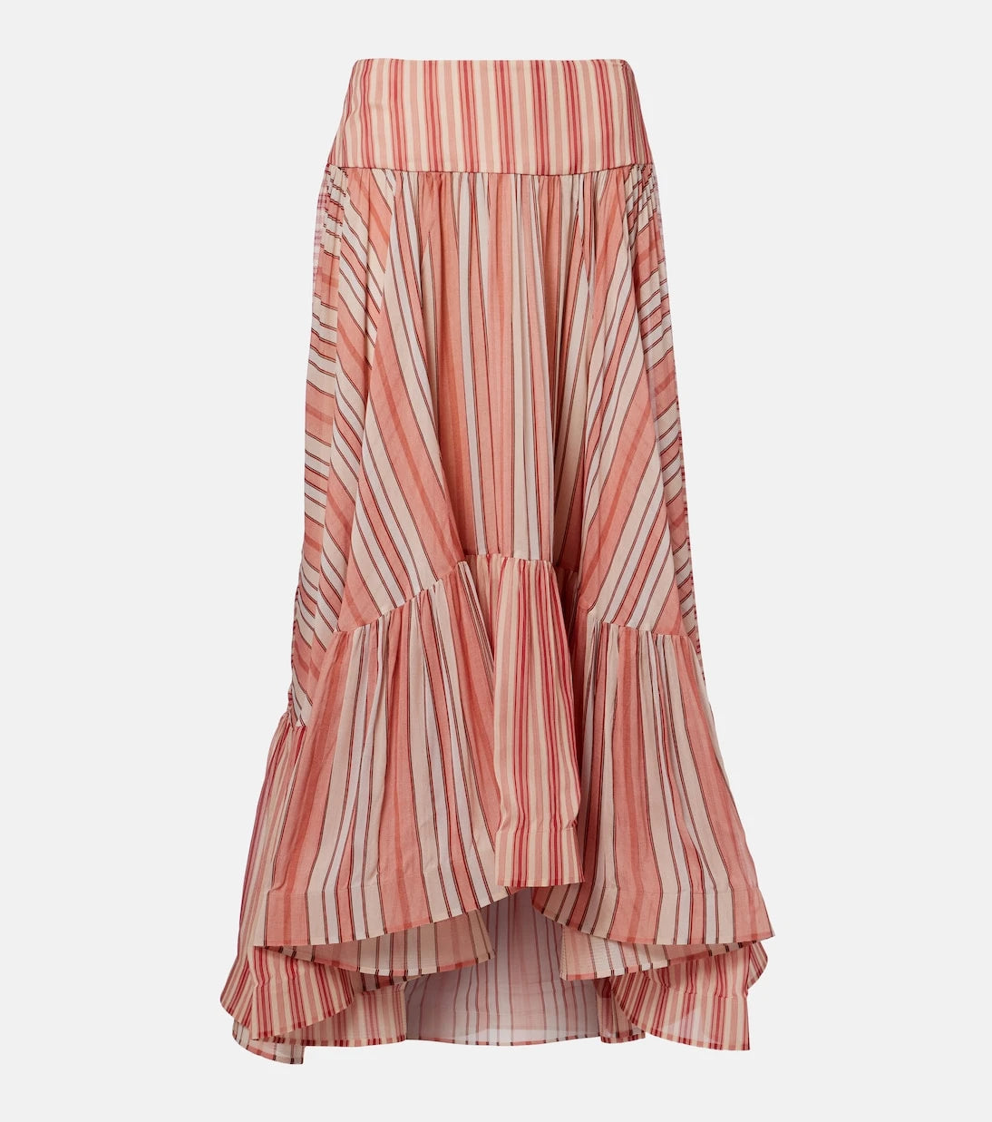 Zimmermann - Rebellion striped midi skirt