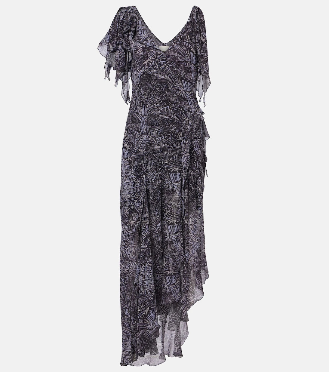Isabel Marant - Tylena printed silk georgette ruffled midi dress