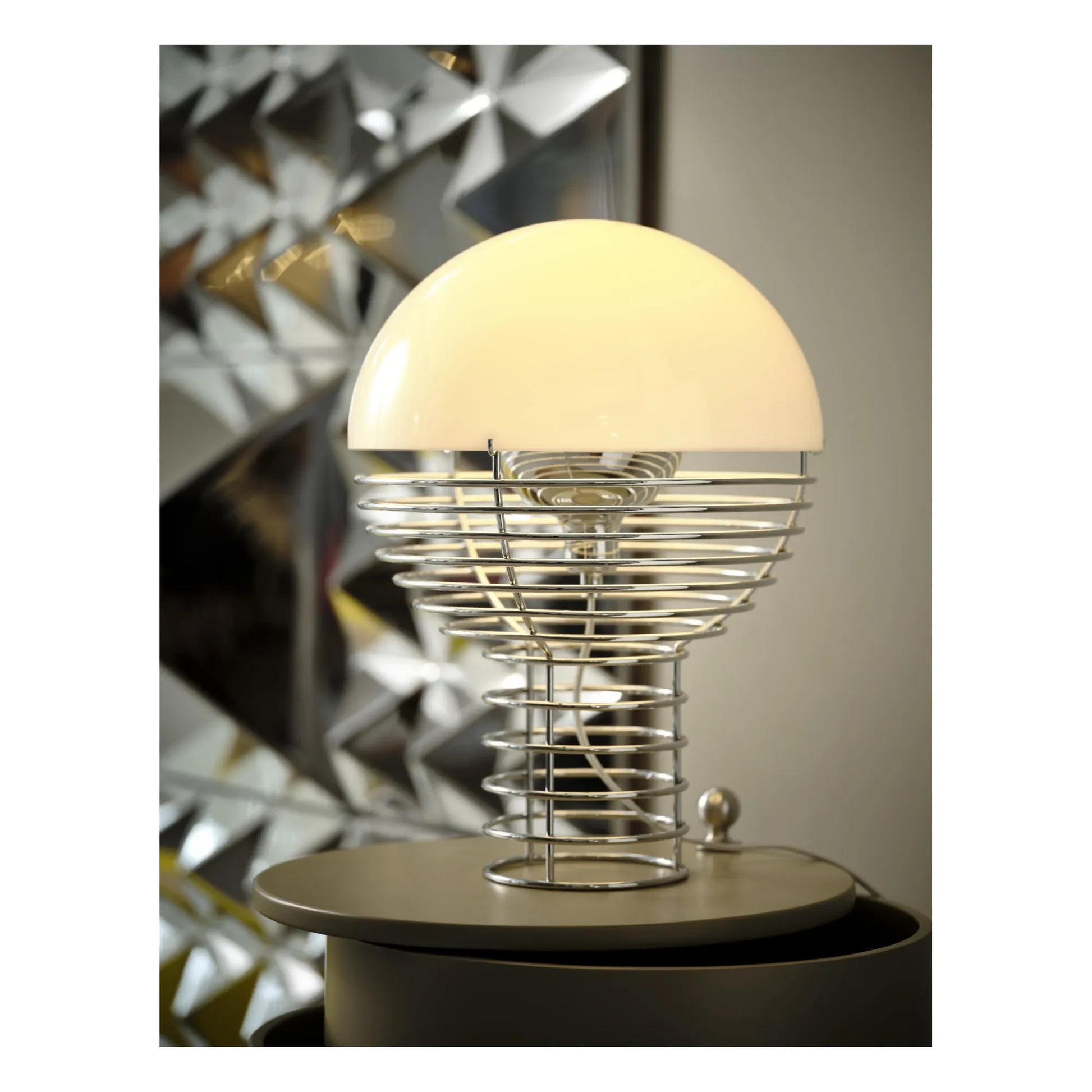 Verpan - Wire table lamp - Verner Panton | White