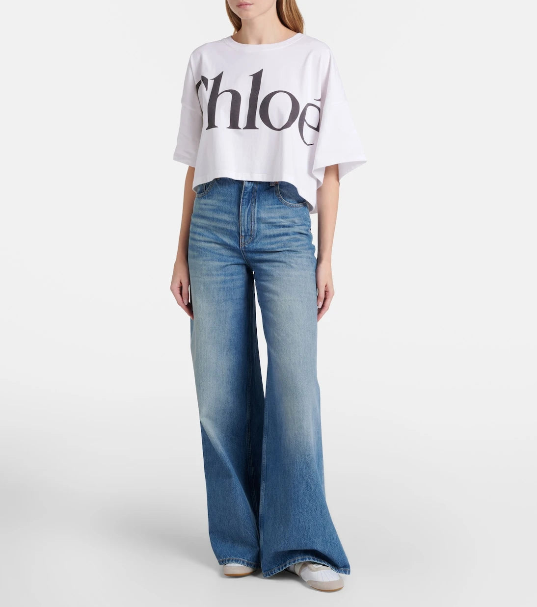 Chloé - Chloé Kick suede-trimmed sneakers