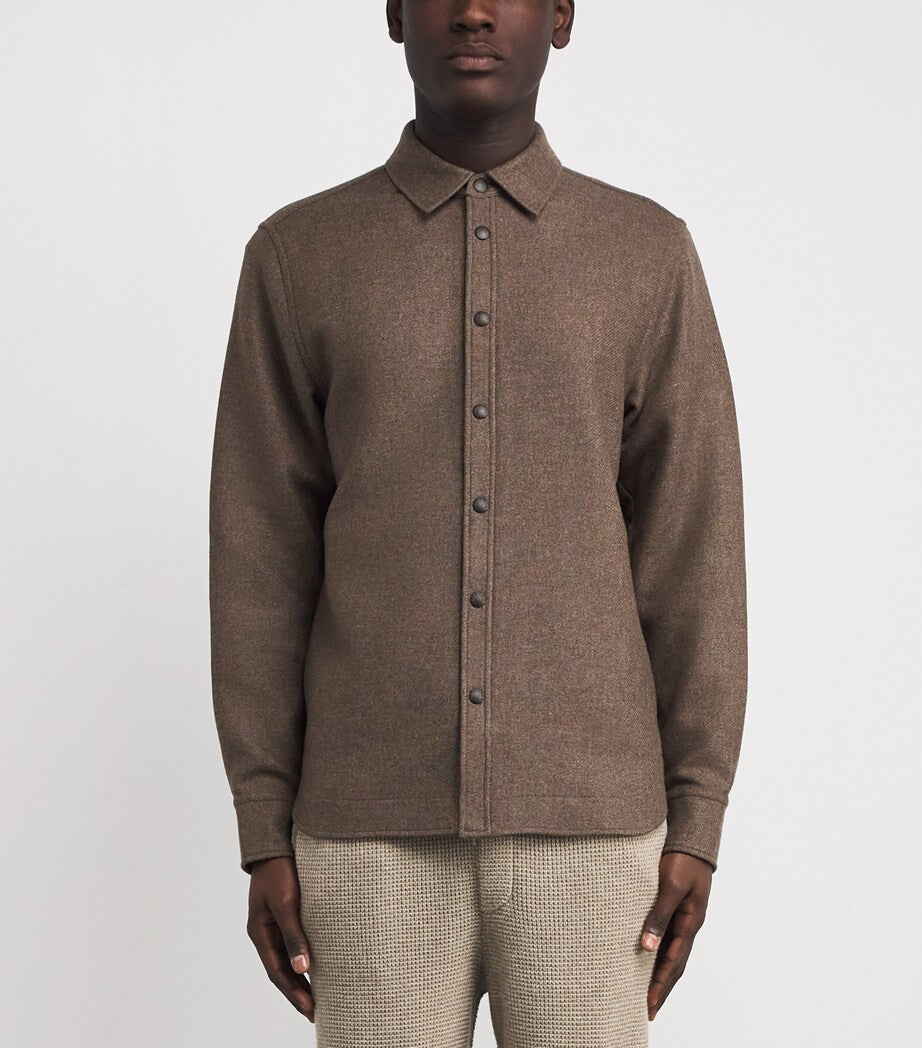 Brown Wool Chelsea Overshirt