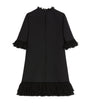 Valentino Black Silk Ruffled Mini Dress