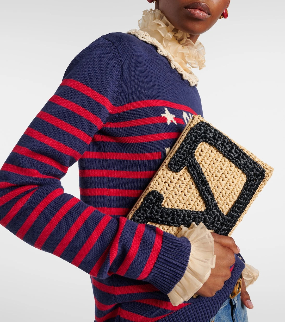 Valentino Garavani - Viva Superstar crochet clutch