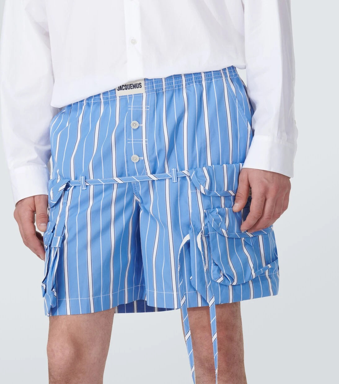 Jacquemus - شورت Trivela من القطن المخطط