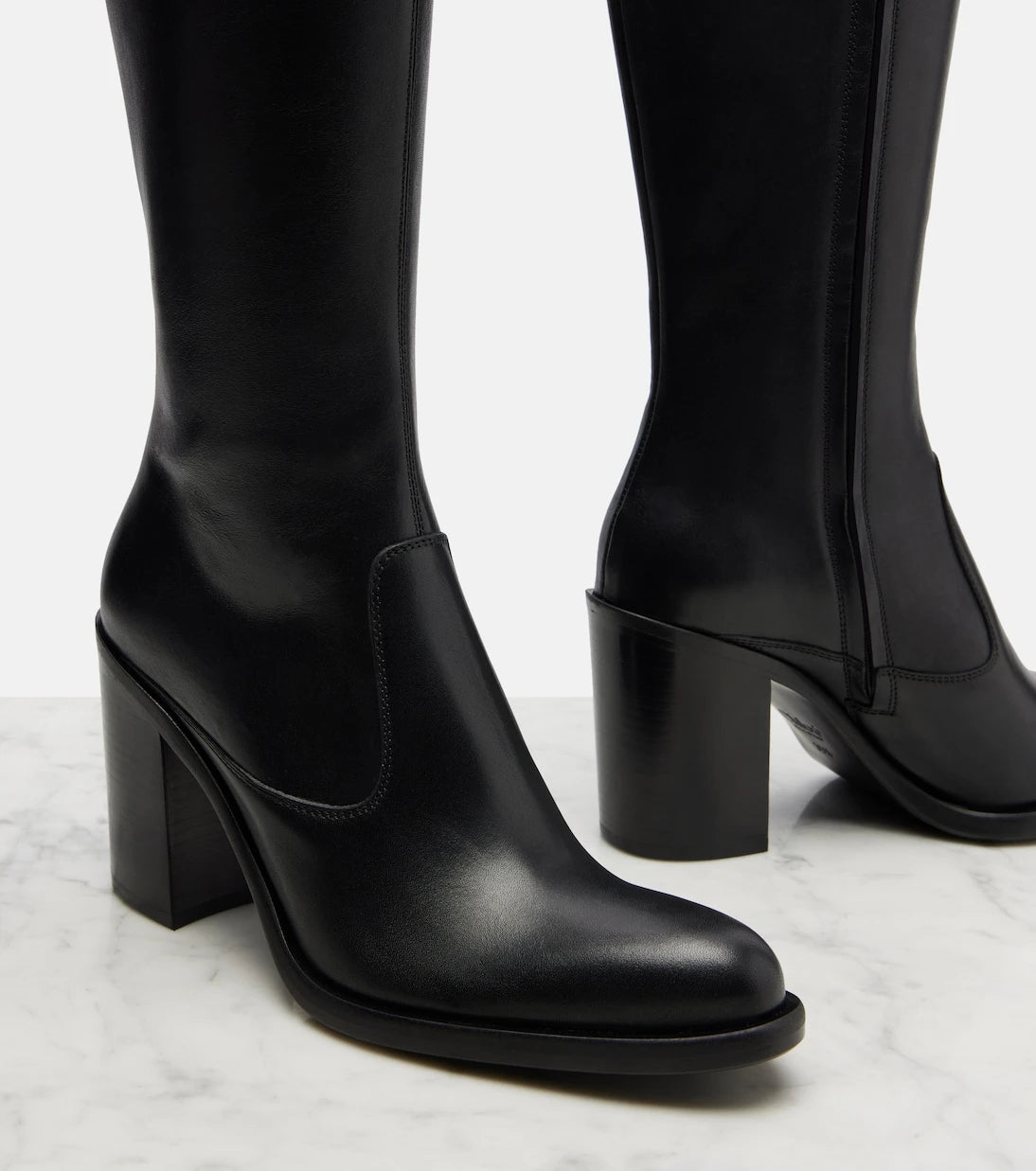 Chloé - Phoenix 90 leather knee-high boots