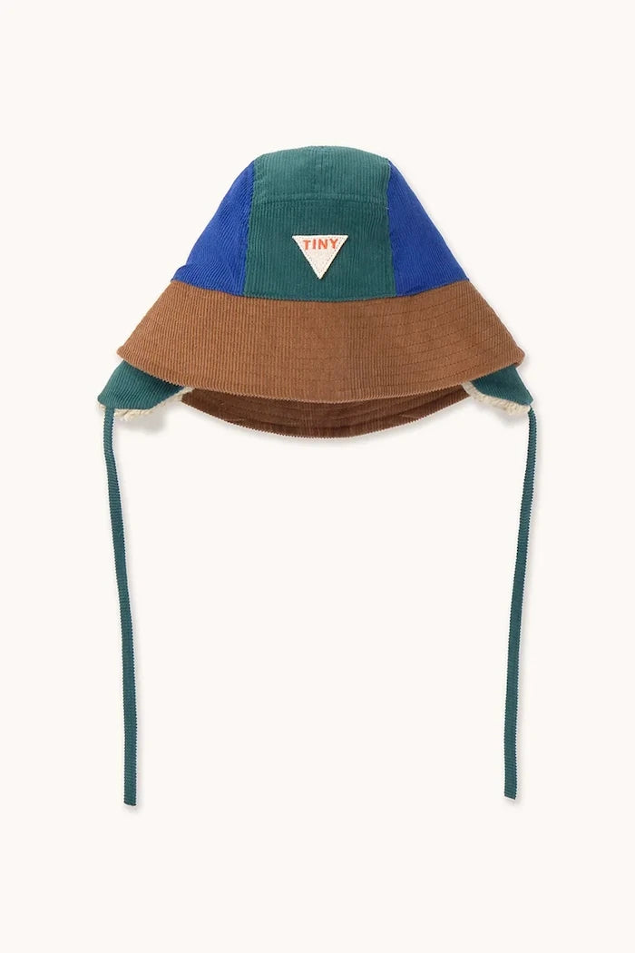 Детска памучна капела Tinycottons COLOR BLOCK BUCKET HAT