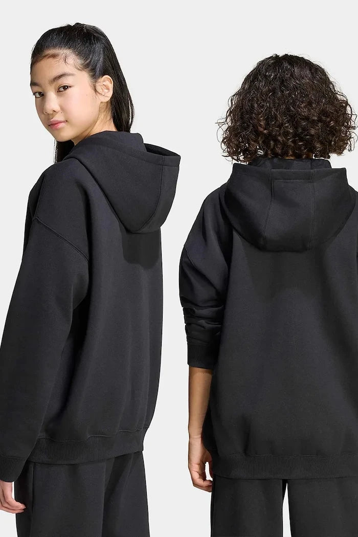 adidas Originals çocuklar için pamuklu fermuarlı kapüşonlu sweatshirt