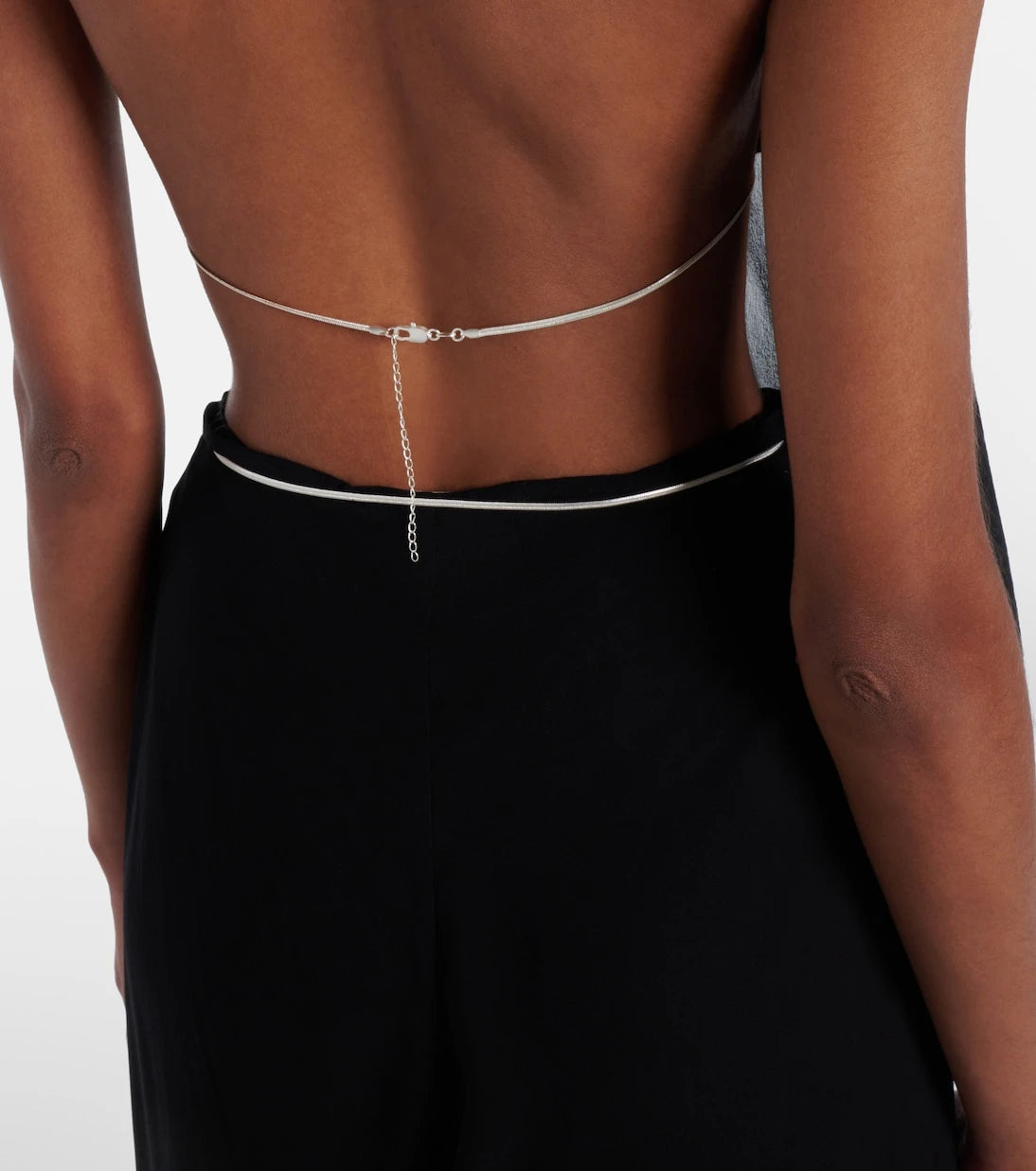Christopher Esber - Open-back silk georgette top