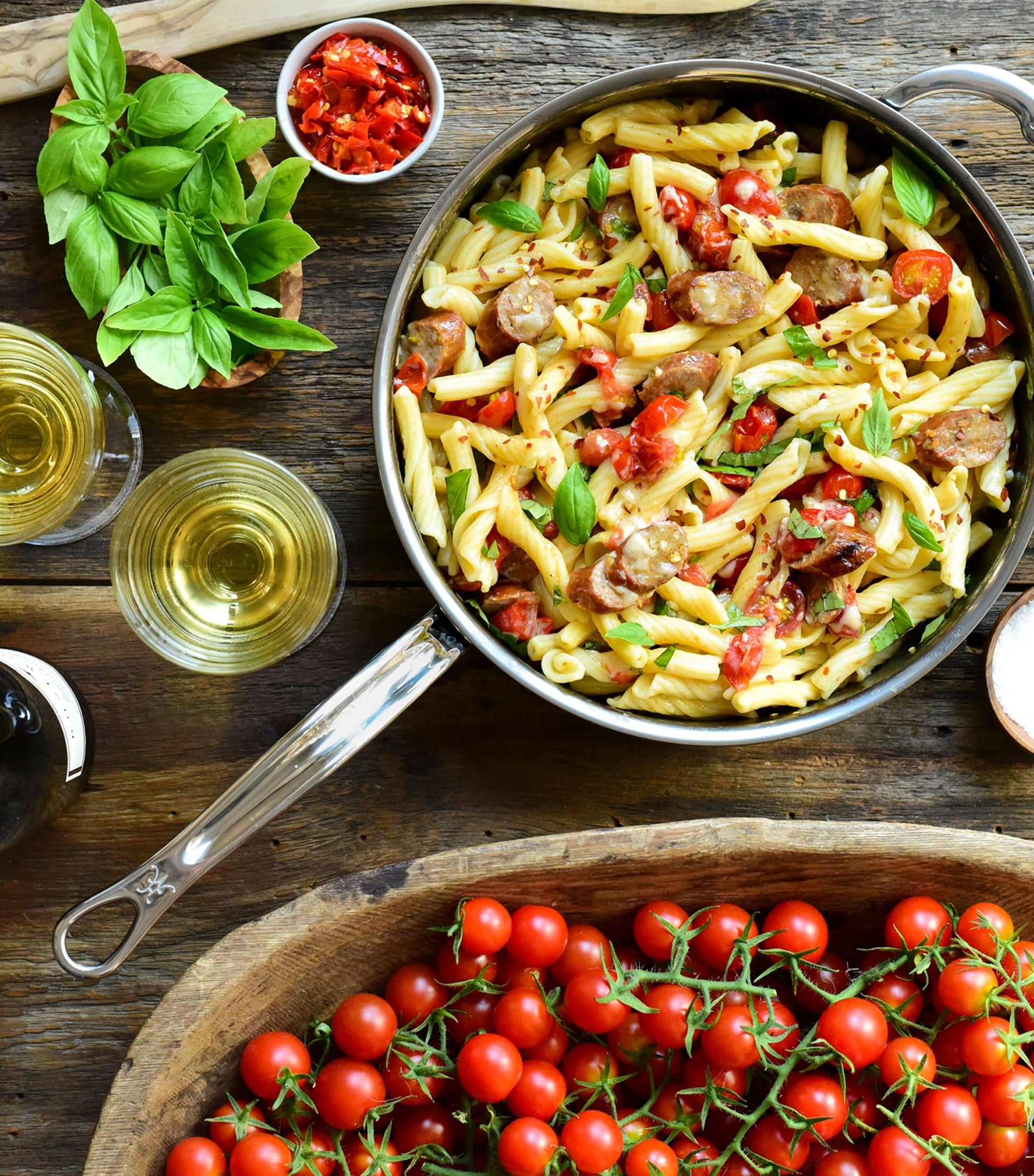 Stainless Steel NanoBond Sauté Pan with Lid (26cm)