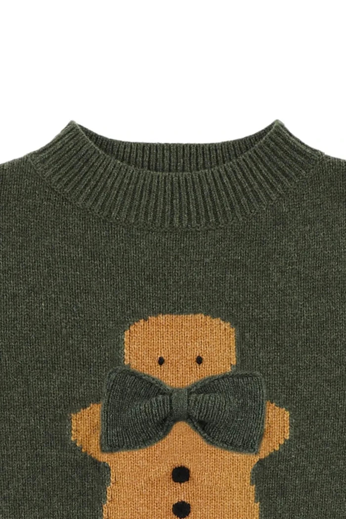 Donsje Denn Merino Yün Bebek Kazak Gingerbread