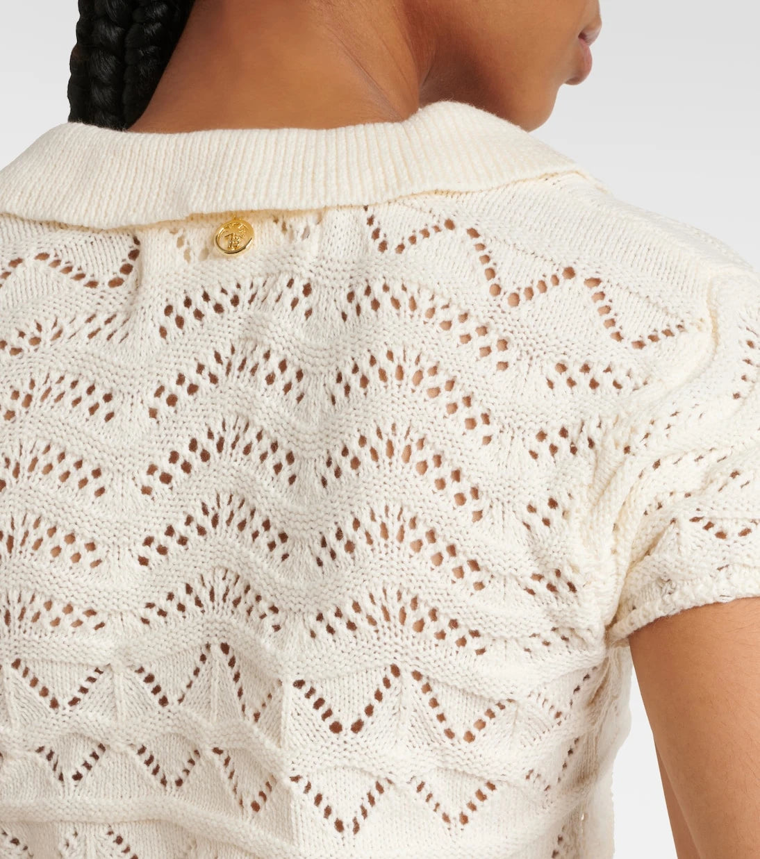 Bananhot - Coco knitted cotton-blend crop top