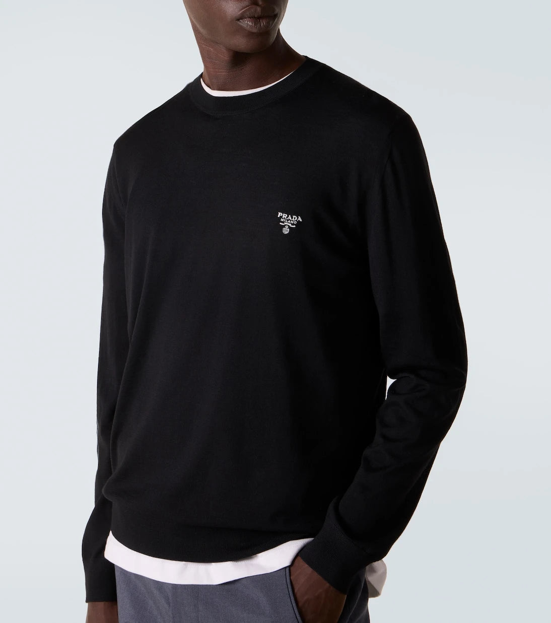 Prada - Logo virgin wool sweater
