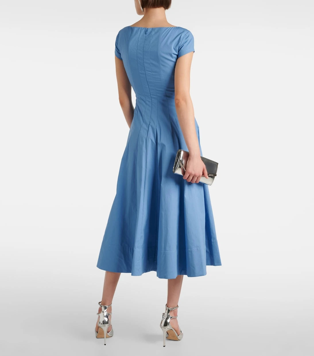Staud - Wells cotton midi dress