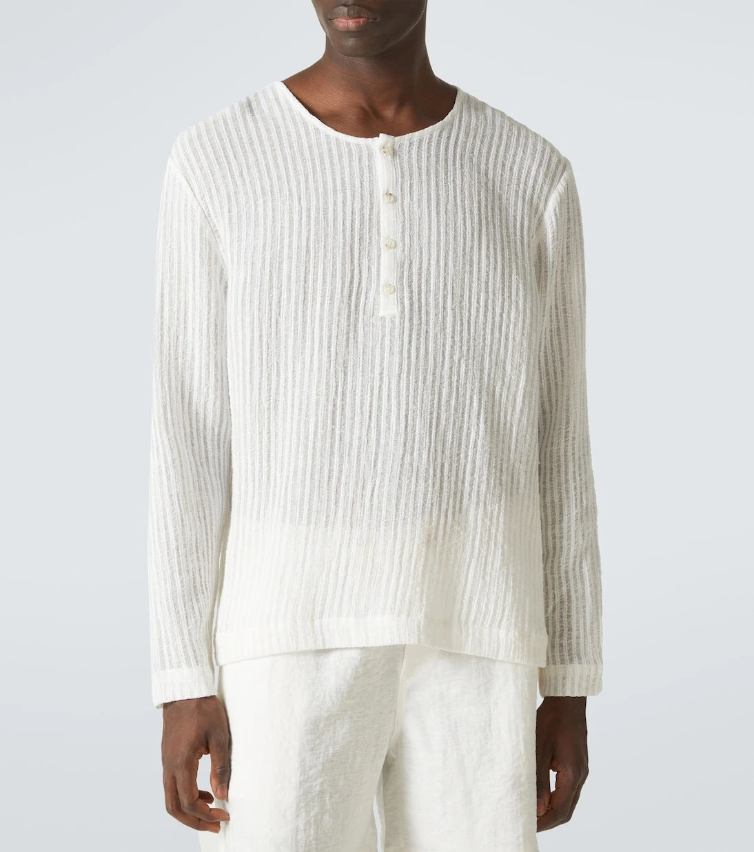 Commas - Striped Henley shirt
