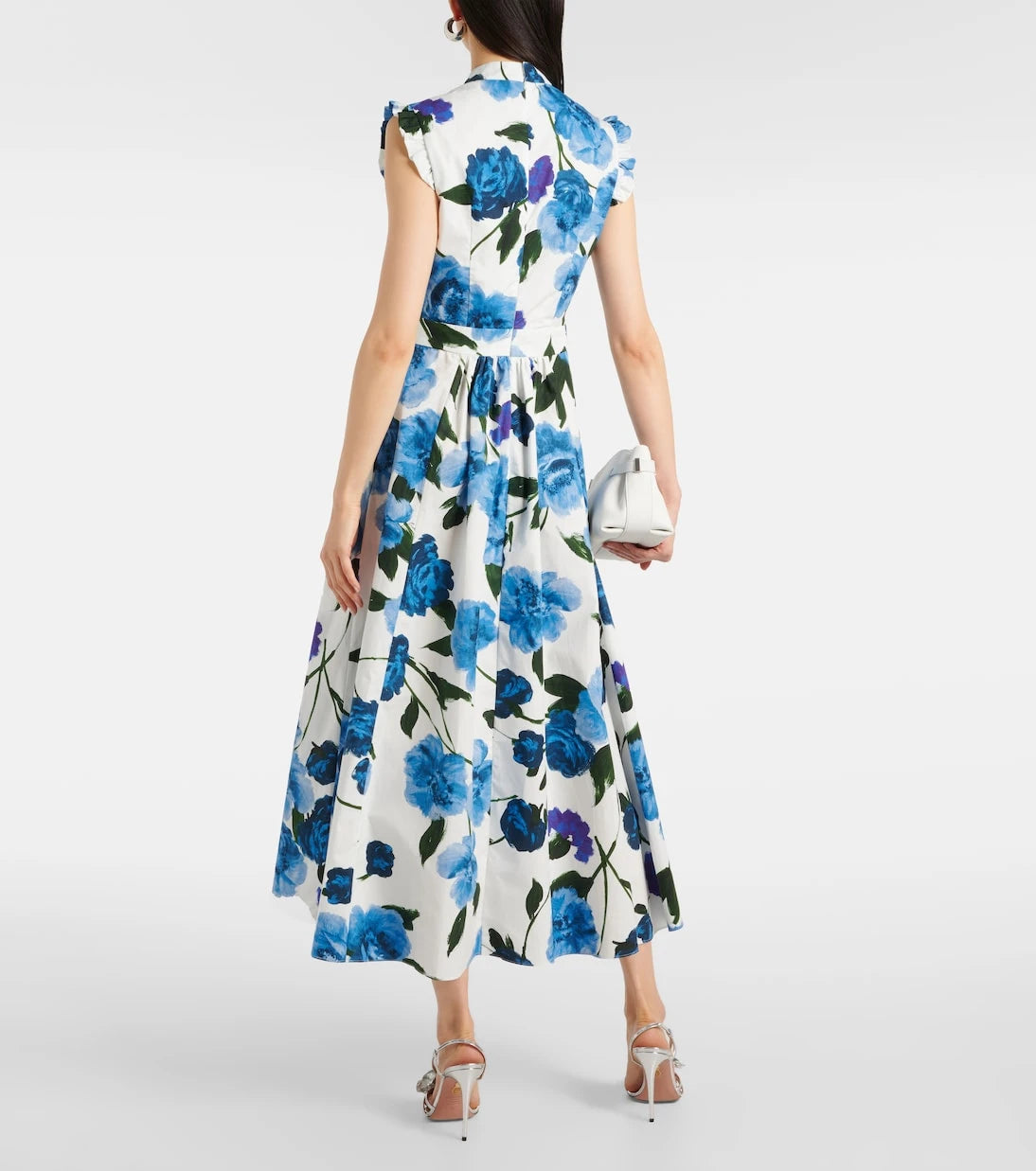 Erdem - Floral cotton poplin midi dress