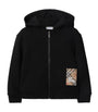Burberry Kids Cotton Check Patch Hoodie (3-12 Years)