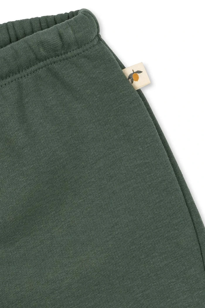 Konges Sløjd çocuklar için pamuklu eşofman tarzı kısa şort LOU SWEAT SHORTS OCS