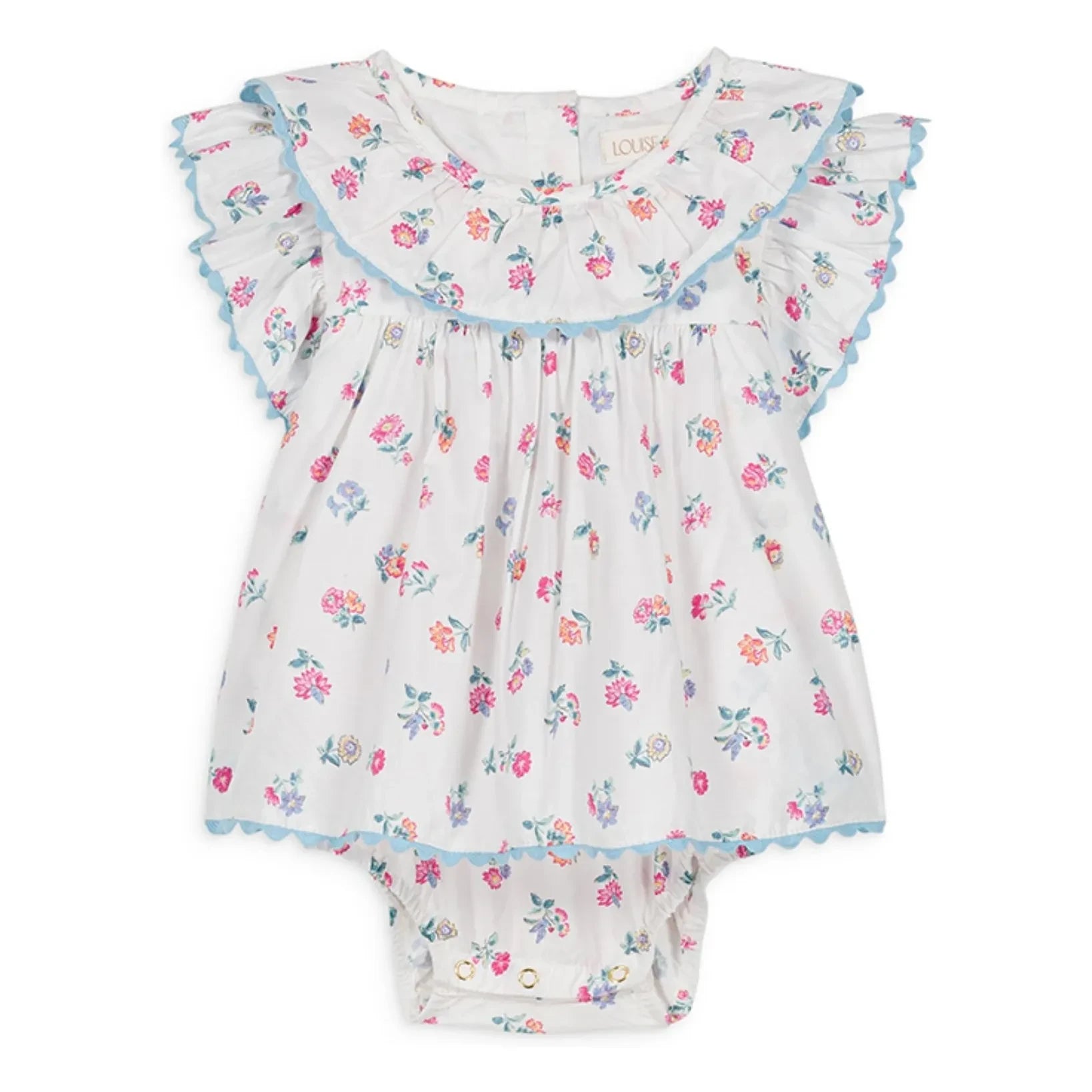Louise Misha - Anusha Organic Cotton romper | White