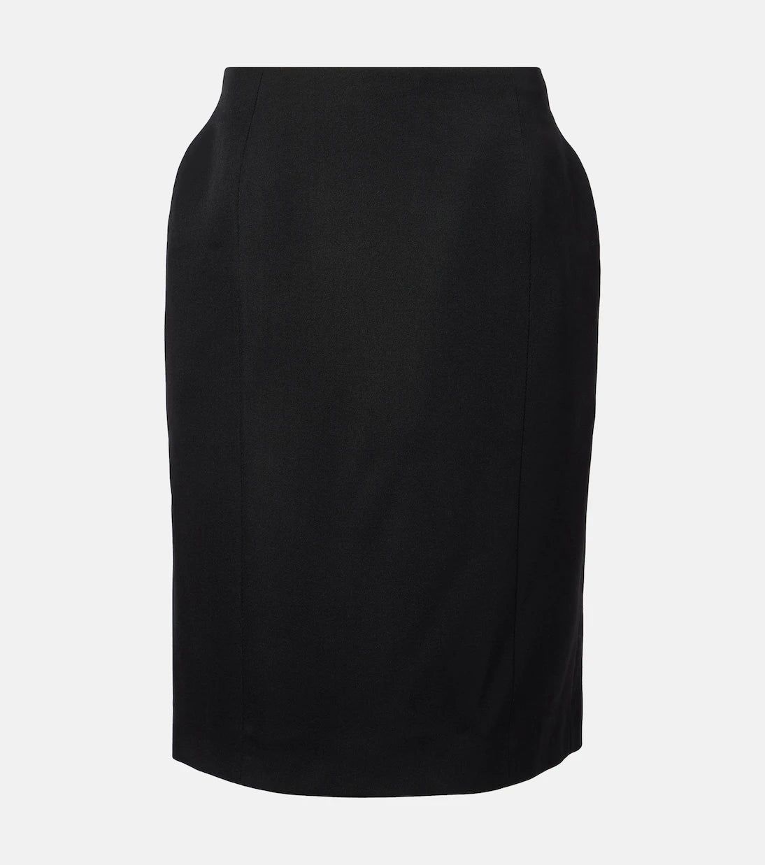 Balenciaga - تنورة Hourglass متوسطة الطول من الصوف