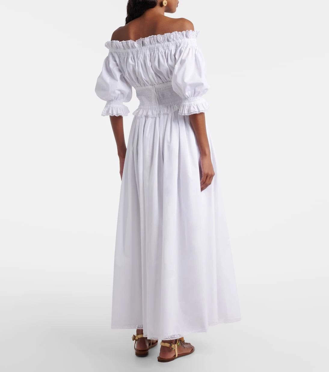 Dolce&Gabbana - Cotton poplin midi skirt