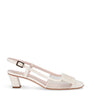 Beige Belle Vivier Slingback Pumps 45