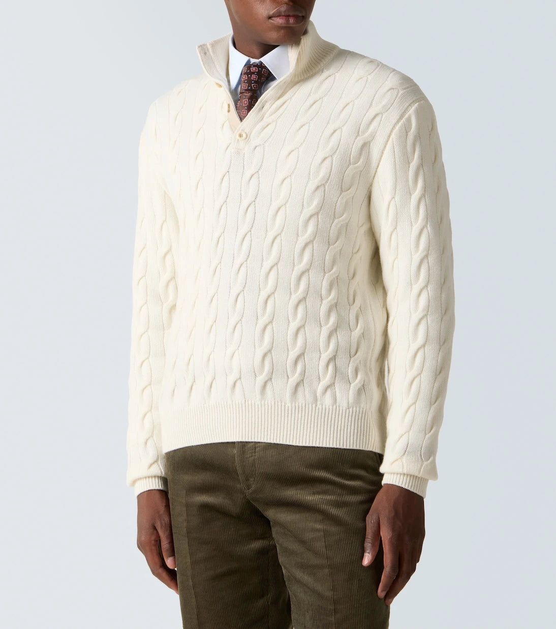 Ralph Lauren Purple Label - Cable-knit cashmere sweater