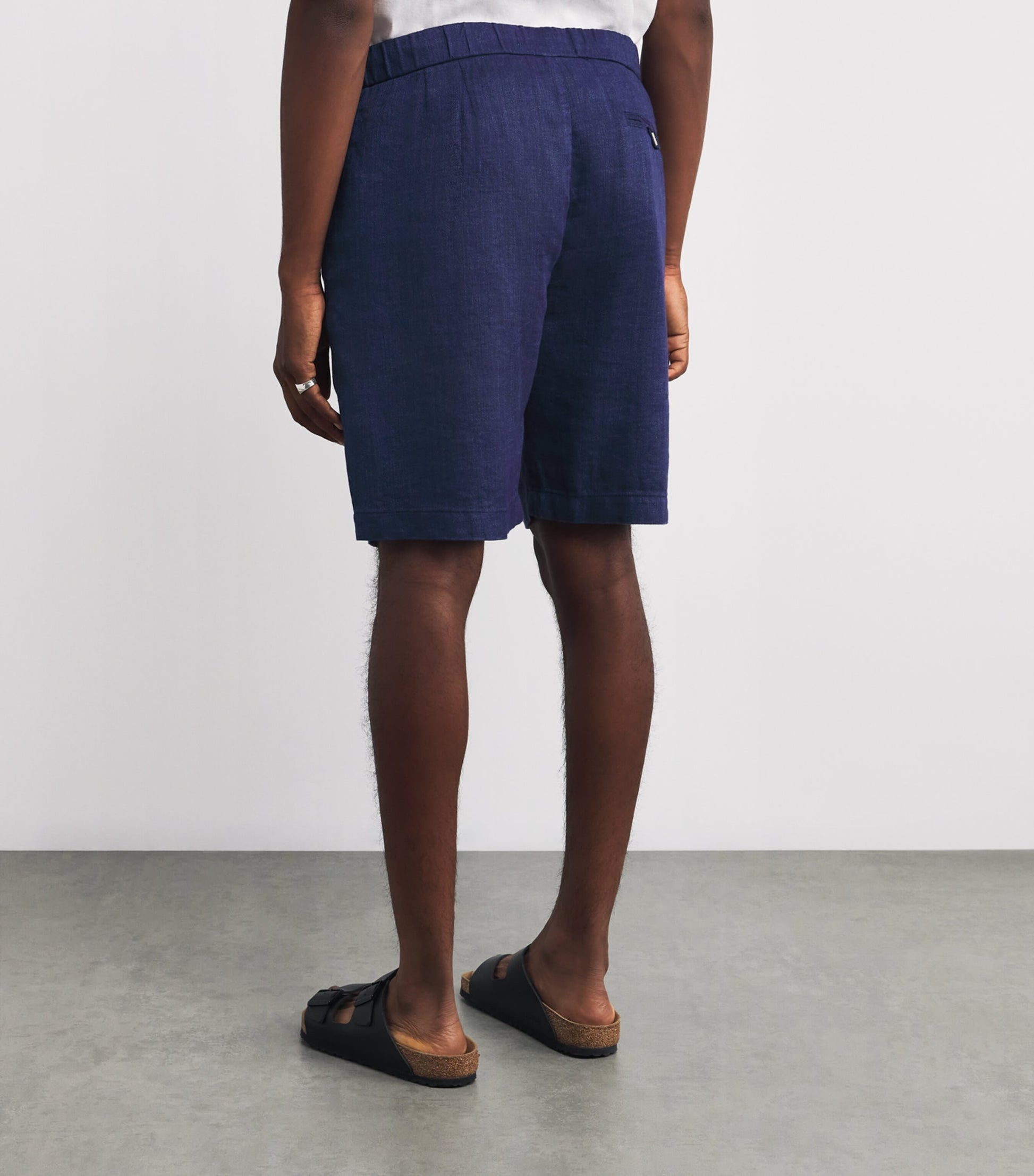 Navy Linen Felipe Shorts