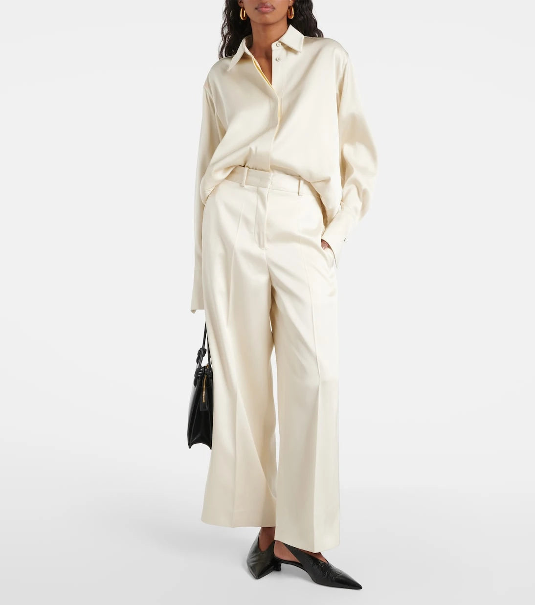 Jil Sander - Satin wide-leg pants