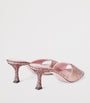 Pink Skye 70 Leather Embellished Mules