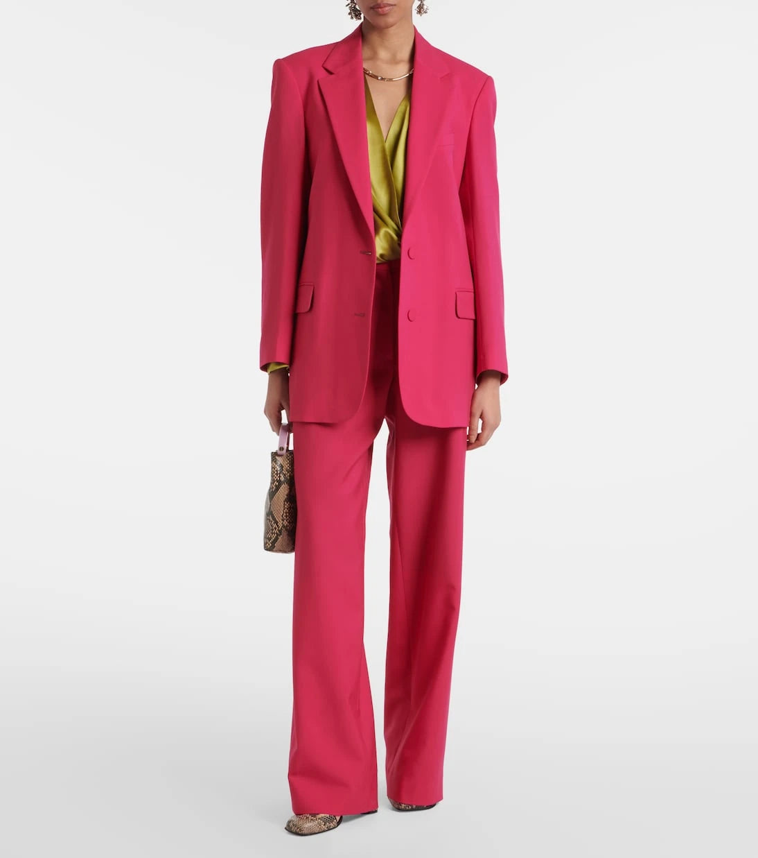 Dries Van Noten - Wool and mohair twill straight pants