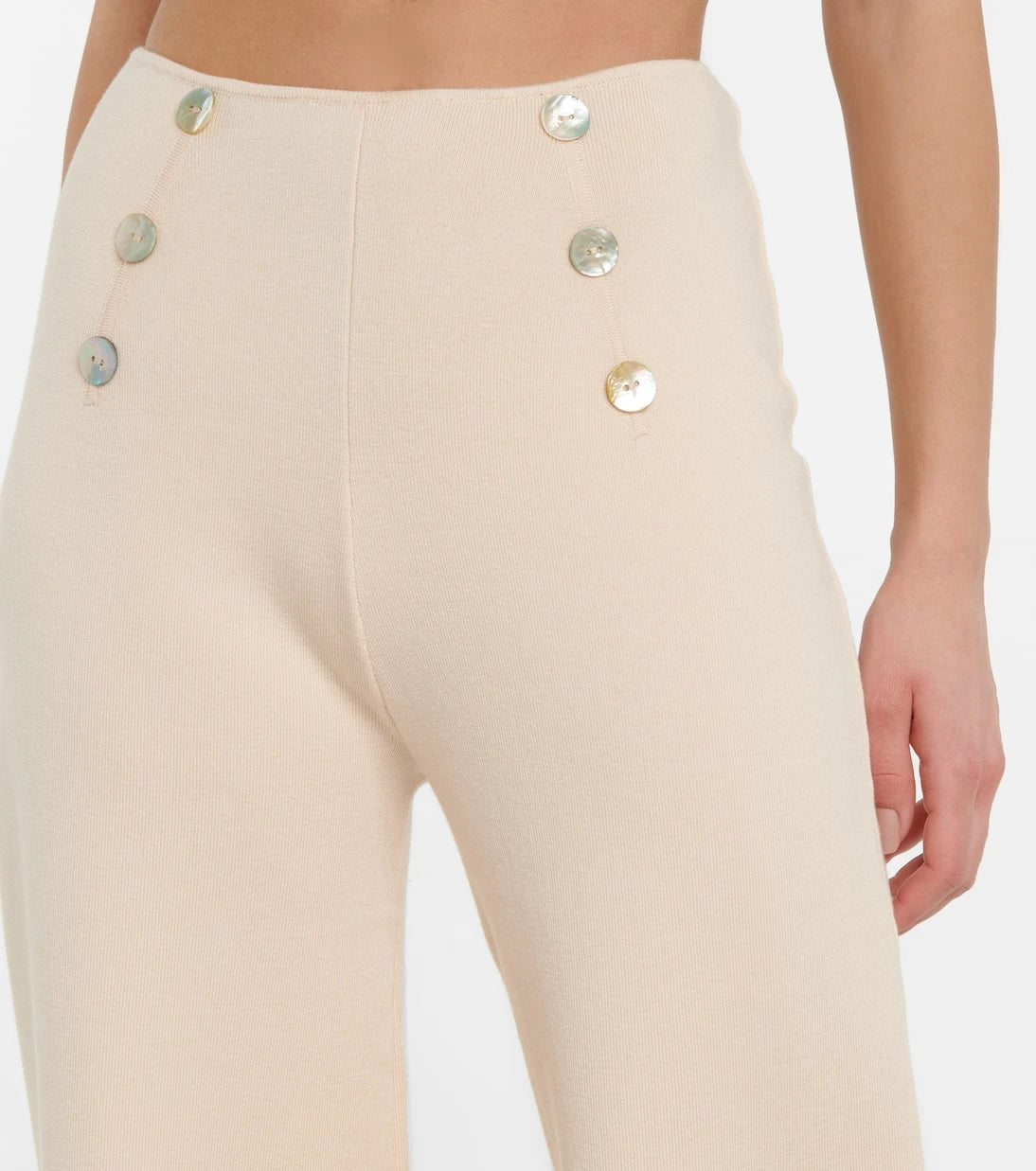 Live The Process - Neptune ribbed-knit wide-leg pants