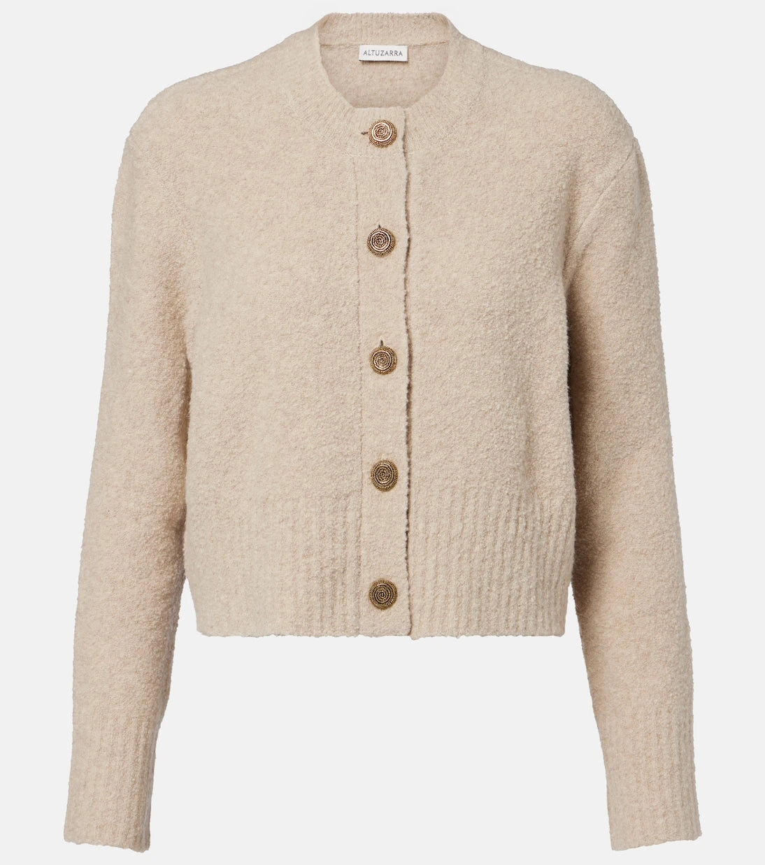 Altuzarra - Harris cropped wool-blend cardigan